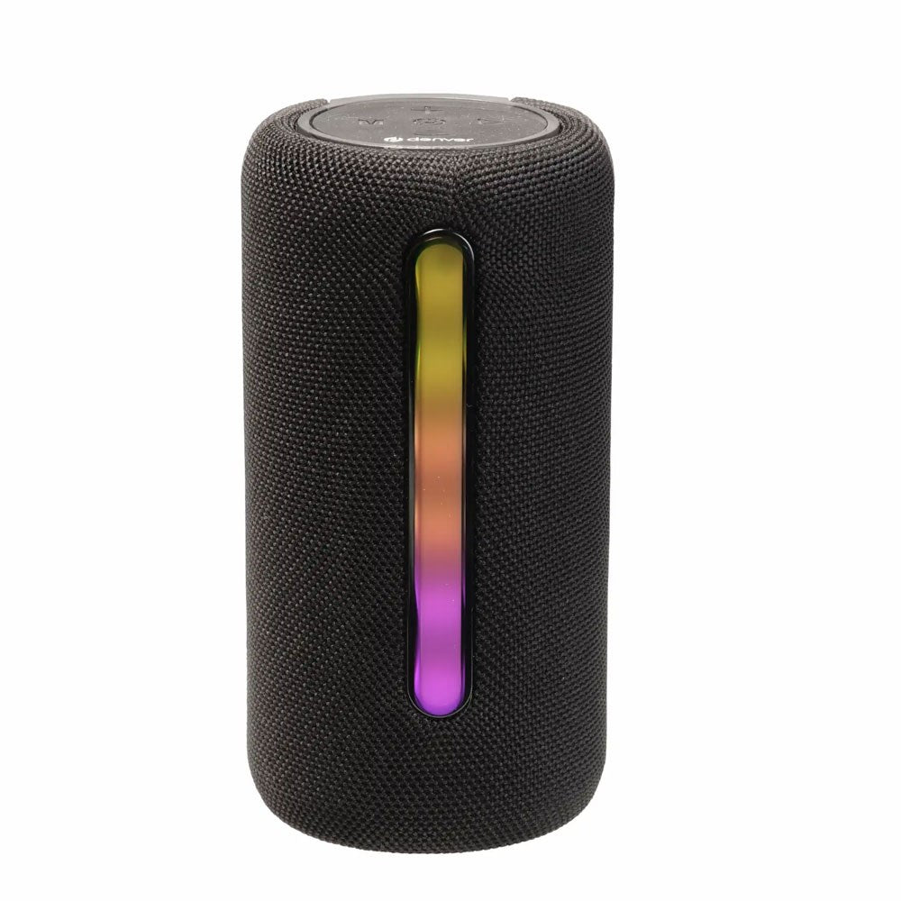Denver Mini Bluetooth Højttaler m. LED Lys - Sort