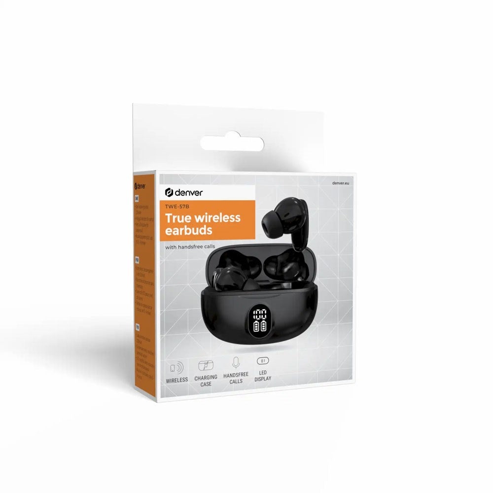 Denver True Wireless In-Ear Høretelefoner - Sort