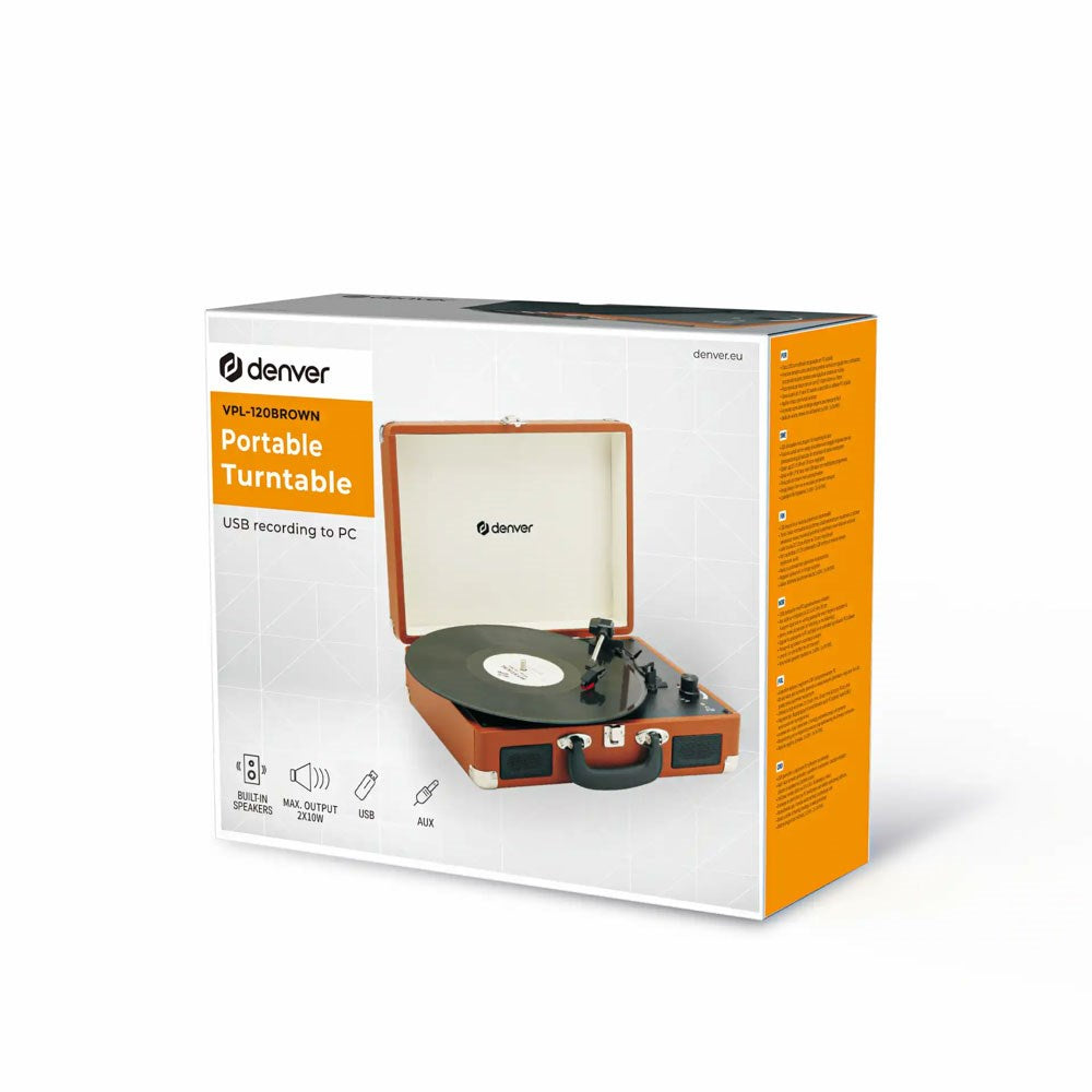 Denver VPL-120 Vintage Pladespiller - Brun