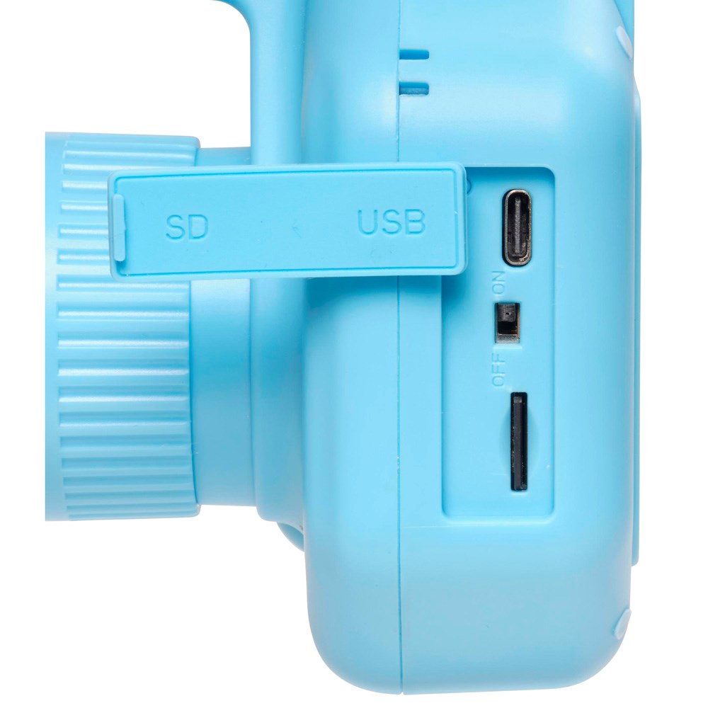 Denver Digitalt Børnekamera m. Termisk Printer - MicroSD-Kort & Printerpapir Medfølger - Blå
