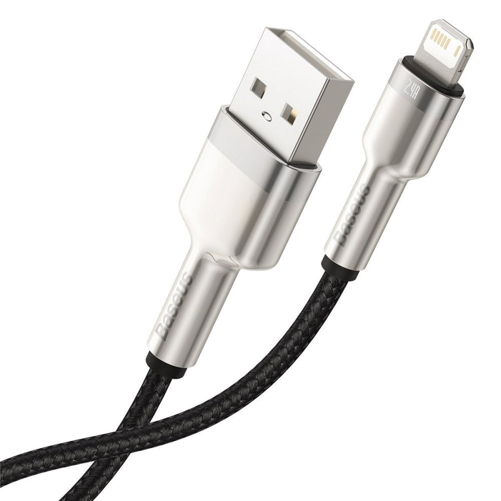 Baseus Cafule USB-A til Lightning-kabel - 2m - Svart / Sølv