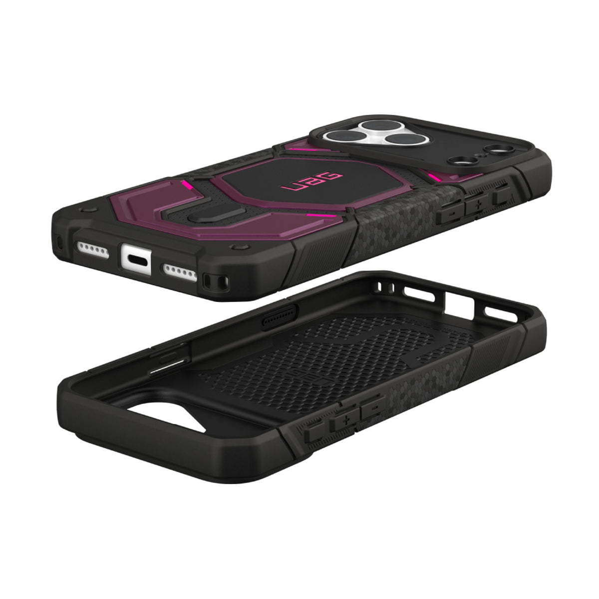 UAG iPhone 18 Pro Max / 17 Pro Max Monarch Pro Mobil Cover - MagSafe Kompatibel - Deep Purple Synth