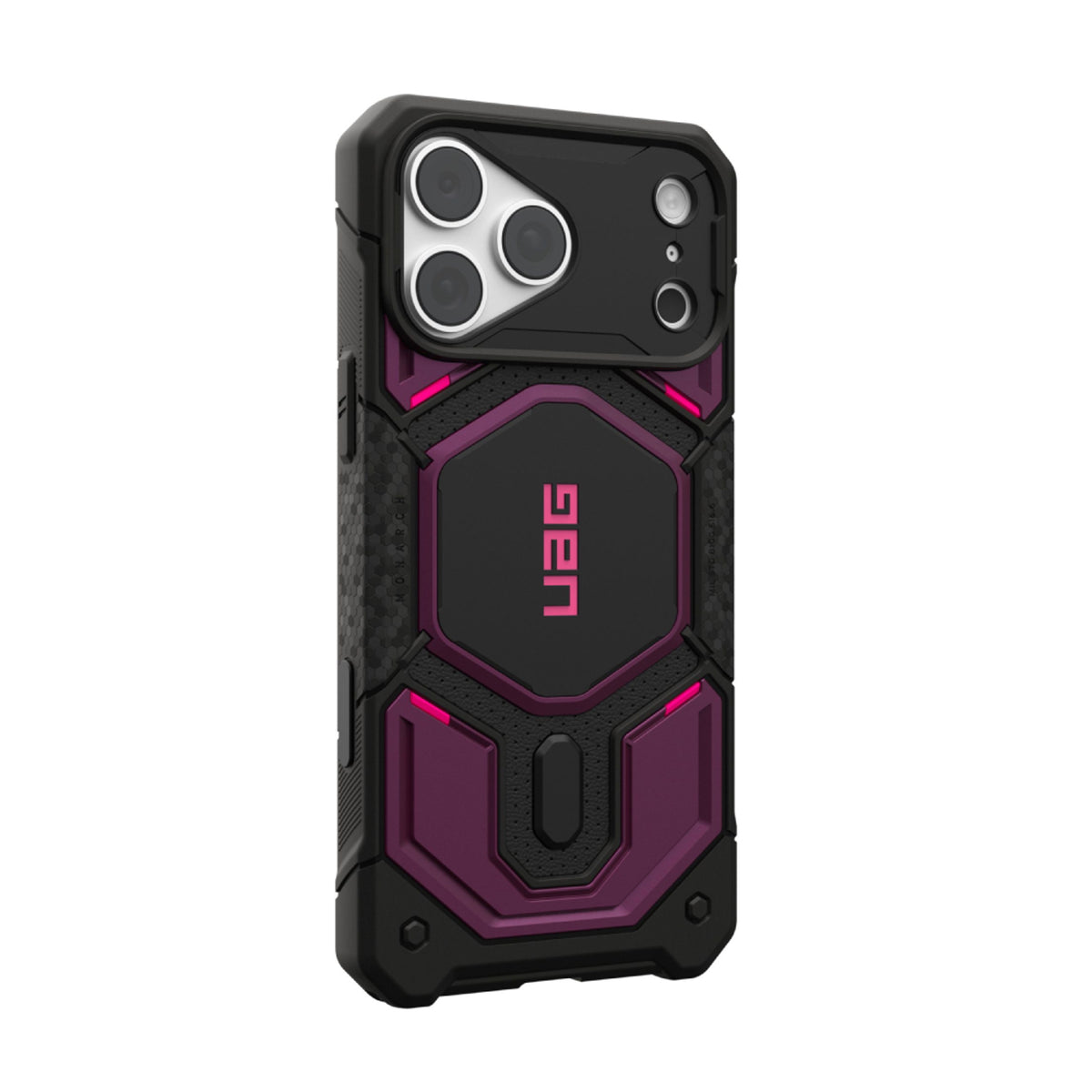 UAG iPhone 18 Pro Max / 17 Pro Max Monarch Pro Mobil Cover - MagSafe Kompatibel - Deep Purple Synth