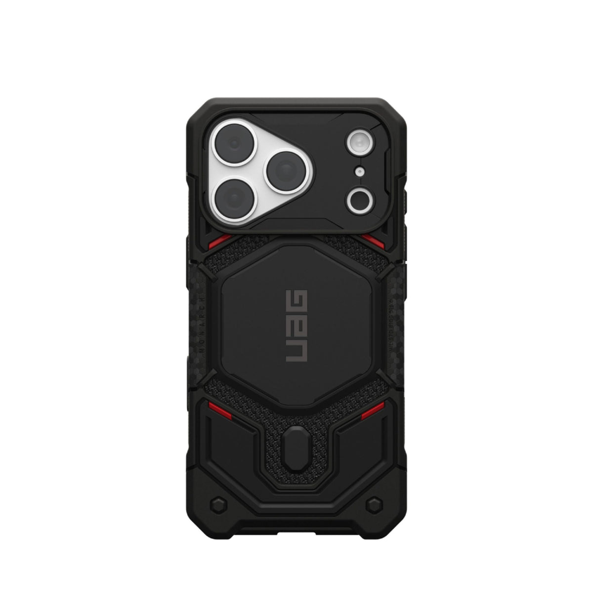 UAG iPhone 18 Pro / 17 Pro Monarch Pro Mobil Cover - MagSafe Kompatibel - Kevlar Black