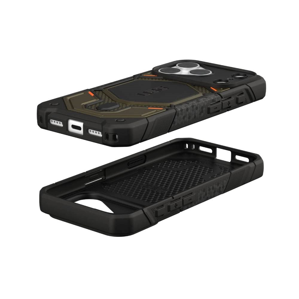 UAG iPhone 18 Pro / 17 Pro Monarch Pro Mobil Cover - MagSafe Kompatibel - Kevlar Element Green
