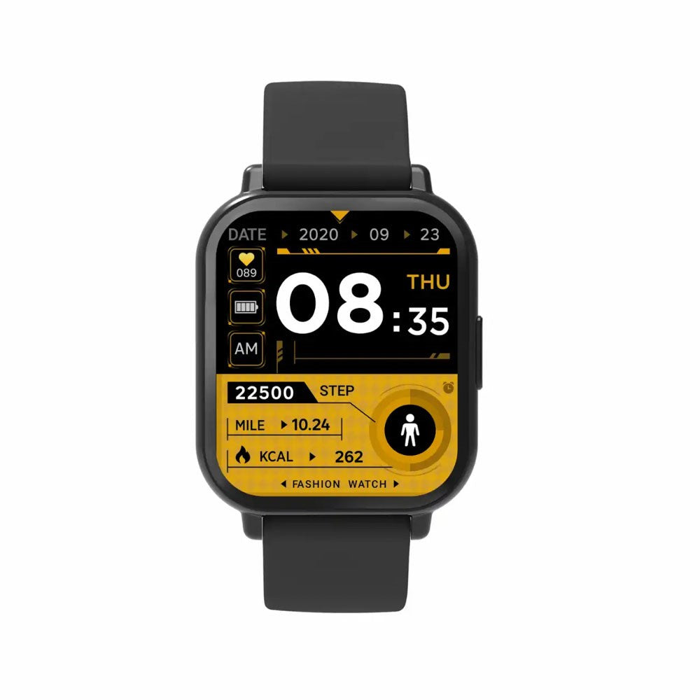 Denver SWC-176B Bluetooth Smartwatch m. Søvn- og Fitnesstracker - Silikone Urrem - Sort