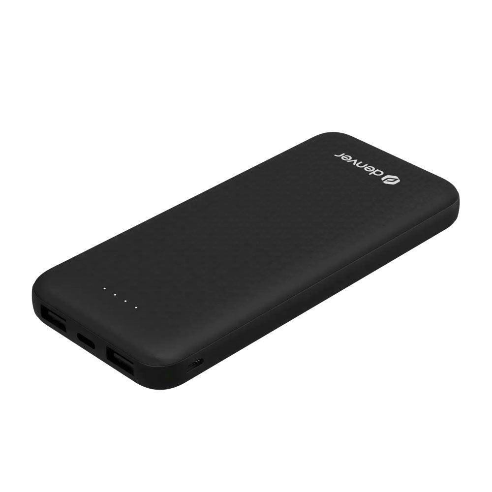 Denver PowerBank 10.000 mAh m. LED Indikator - Sort