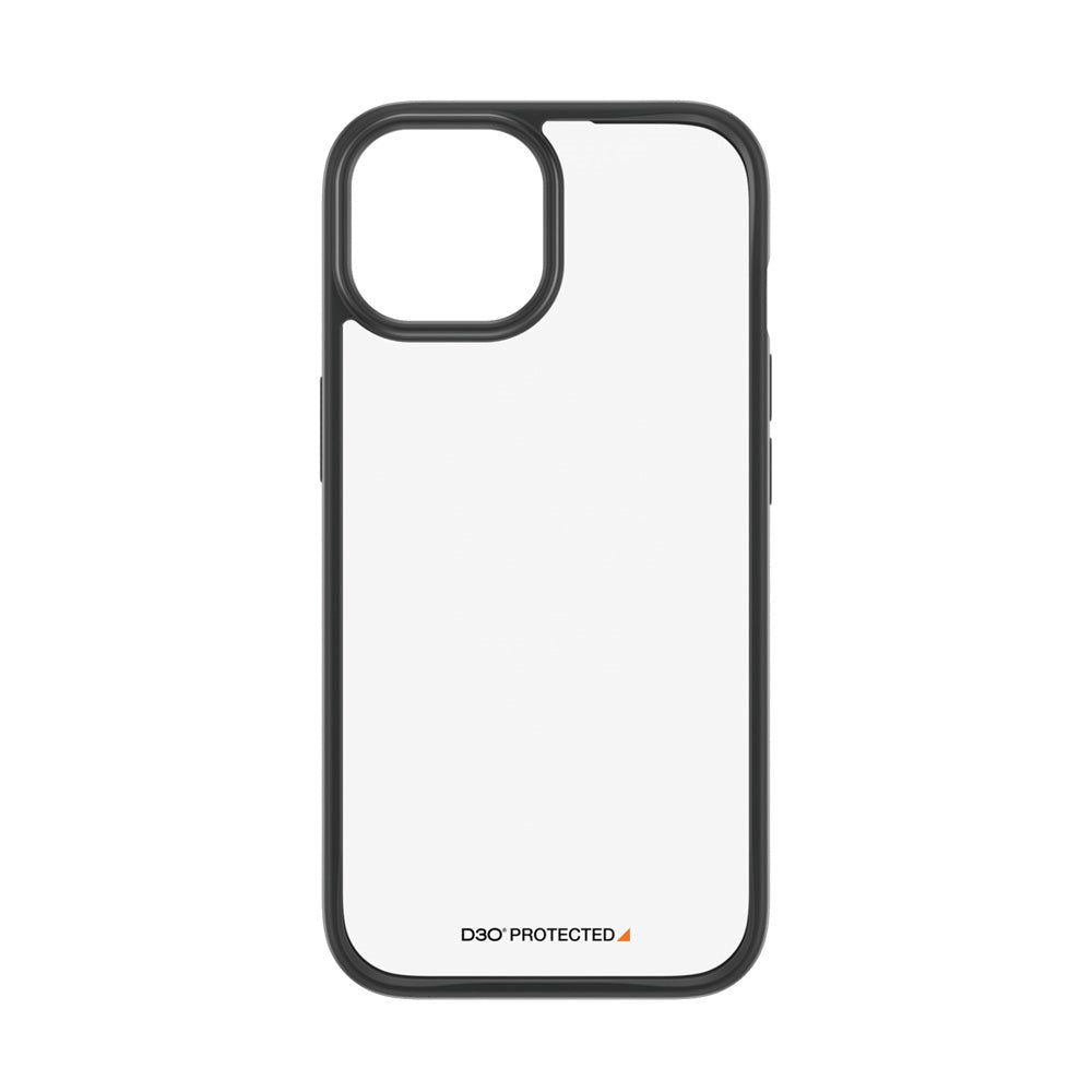 iPhone 15 Bakdeksel PanzerGlass D3O Bio ClearCase - Black Edge