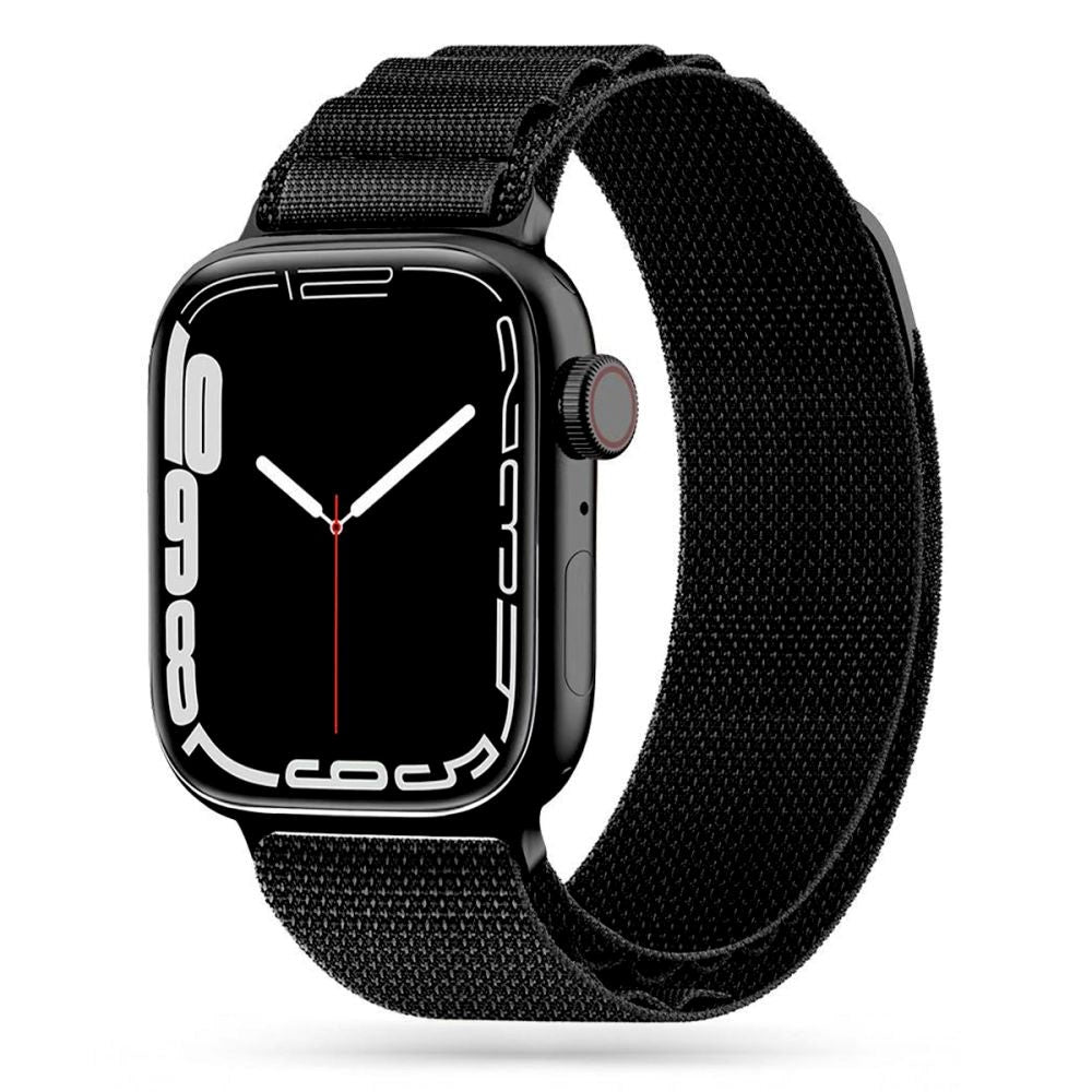 Apple Watch (42/44/SE/45/46/49 mm) Tech-Protect Nylon Pro Strap - Svart