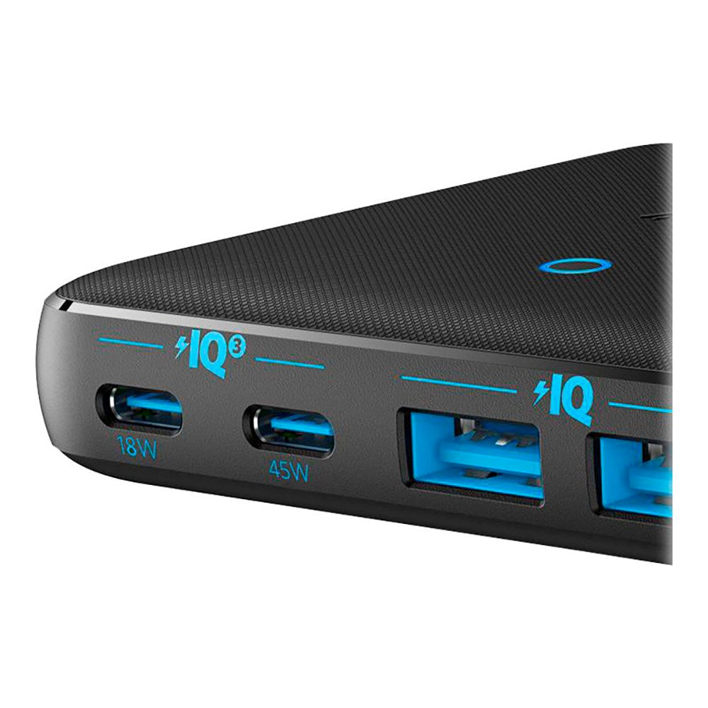 Anker Powerport Atom III Slim 65W strømforsyningsadapter 2x PD USB-C & 2x USB-A - Svart