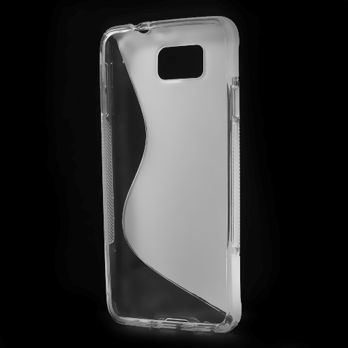 Samsung Galaxy Alpha S-Shape TPU-deksel gjennomsiktig