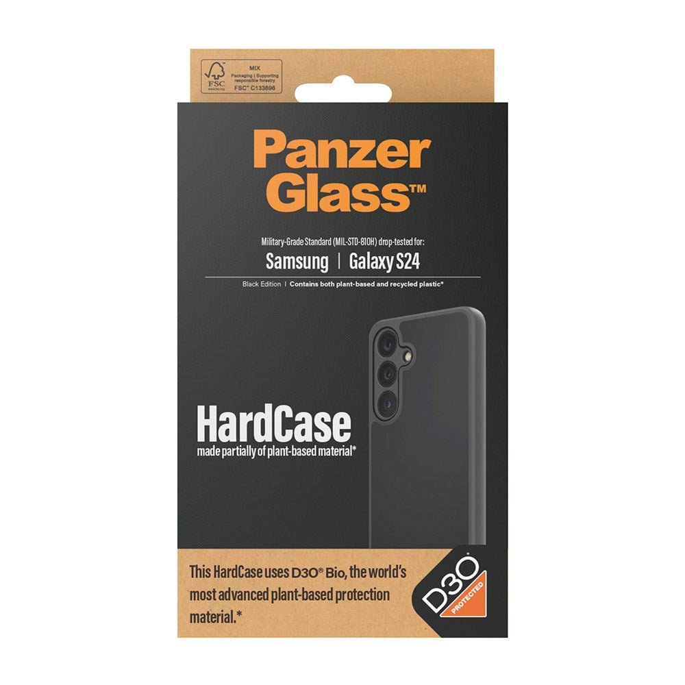 Samsung Galaxy S24 Bakdeksel PanzerGlass D3O Bio HardCase - Svart