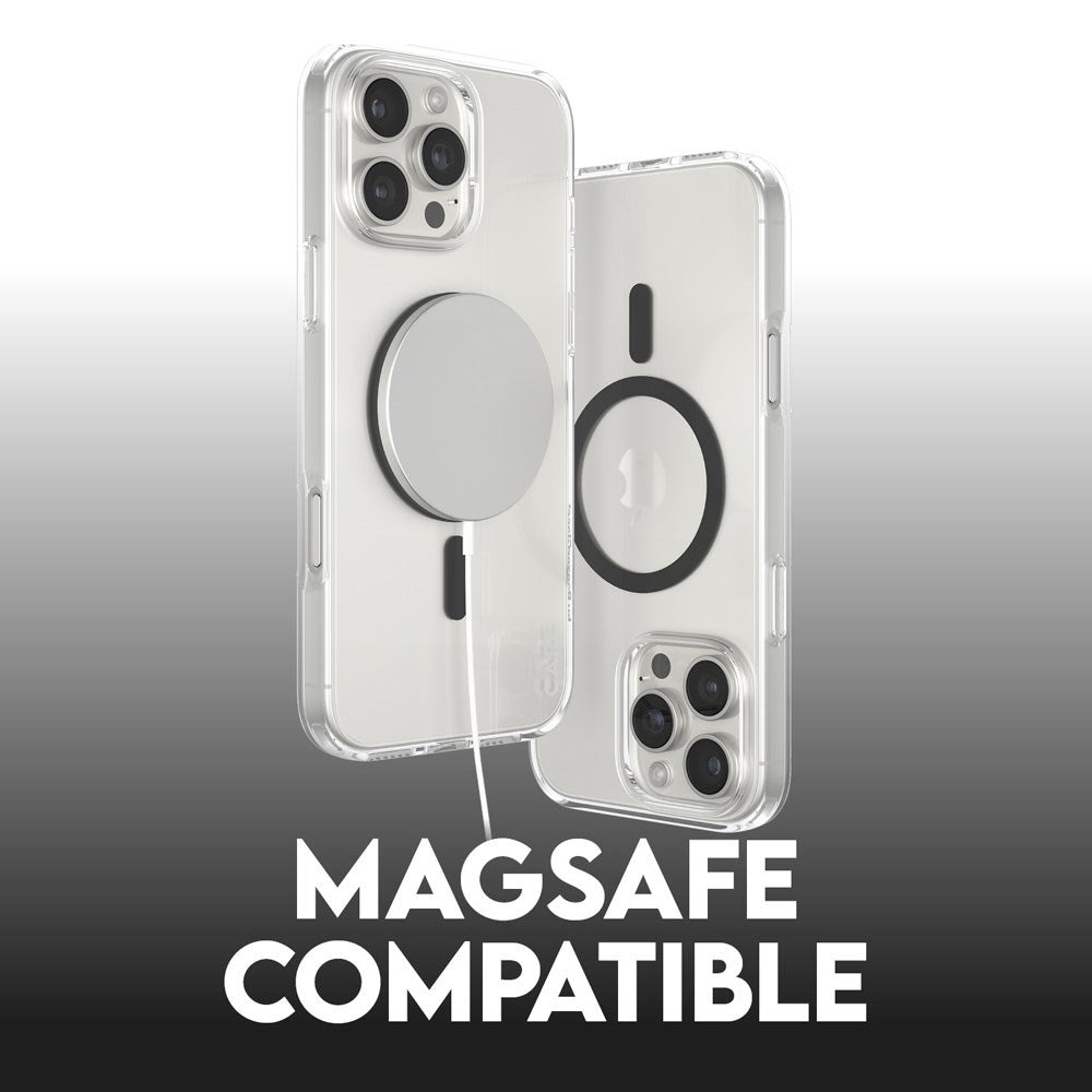 CARE by PanzerGlass iPhone 16 Pro Max FLAGSHIP Urban Combat-deksel - MagSafe-kompatibel - Gjennomsiktig / Svart