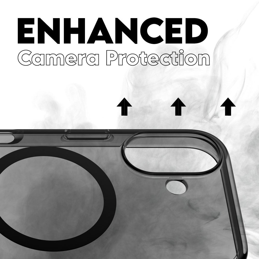 CARE by PanzerGlass iPhone 16 FLAGSHIP Urban Combat Cover - MagSafe Kompatibel - Smokey / Black