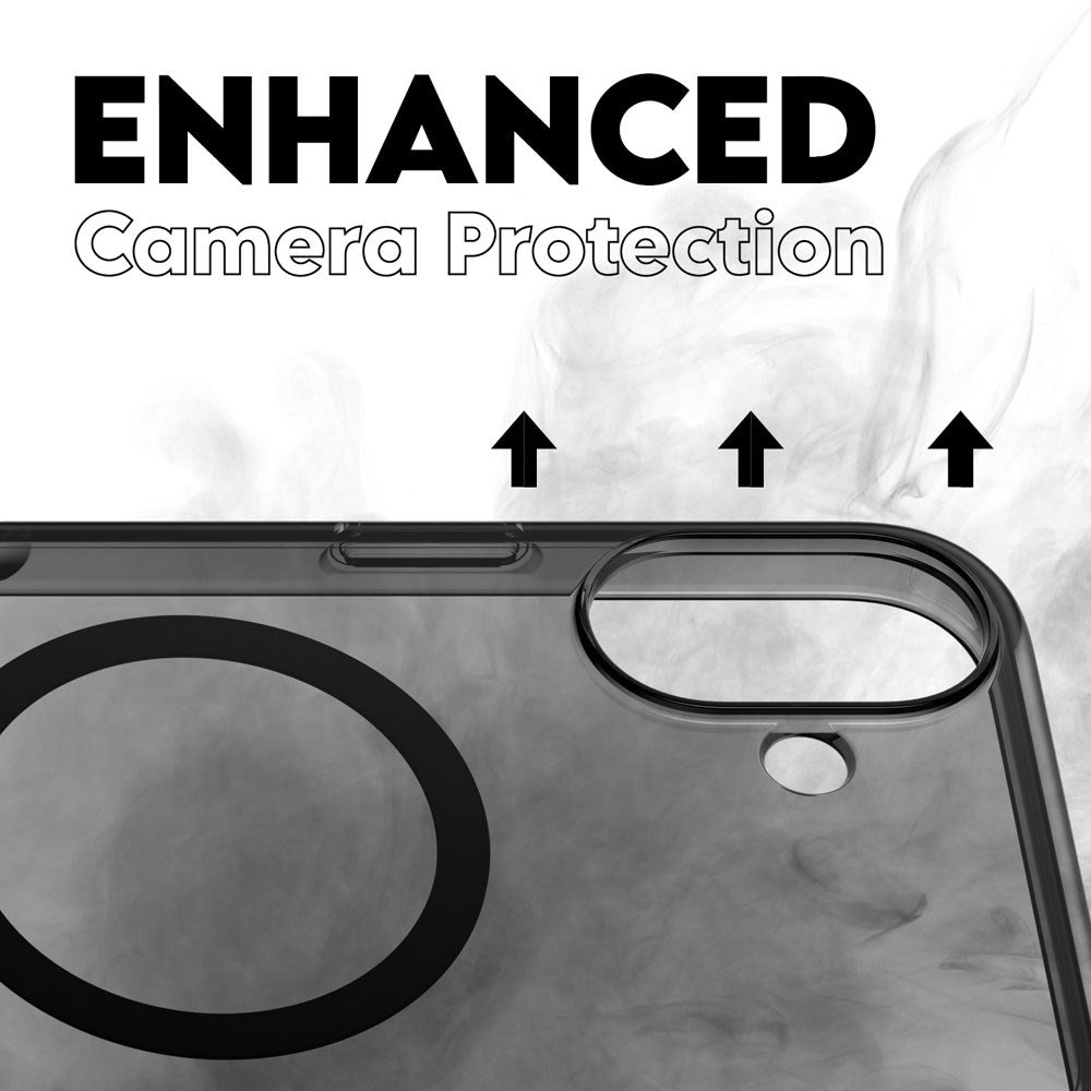 CARE by PanzerGlass iPhone 16 Plus FLAGSHIP Urban Combat-deksel - MagSafe-kompatibel - Smokey / Svart