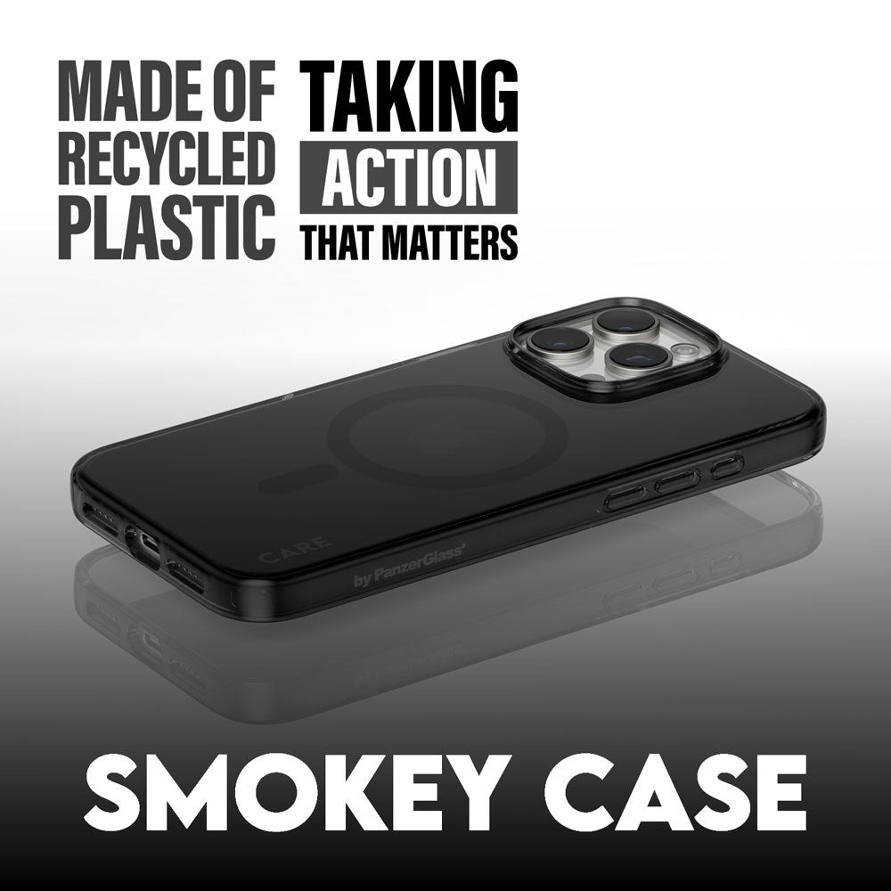 CARE by PanzerGlass iPhone 16 Pro Max FLAGSHIP Urban Combat-deksel - MagSafe-kompatibel - Smokey / Svart