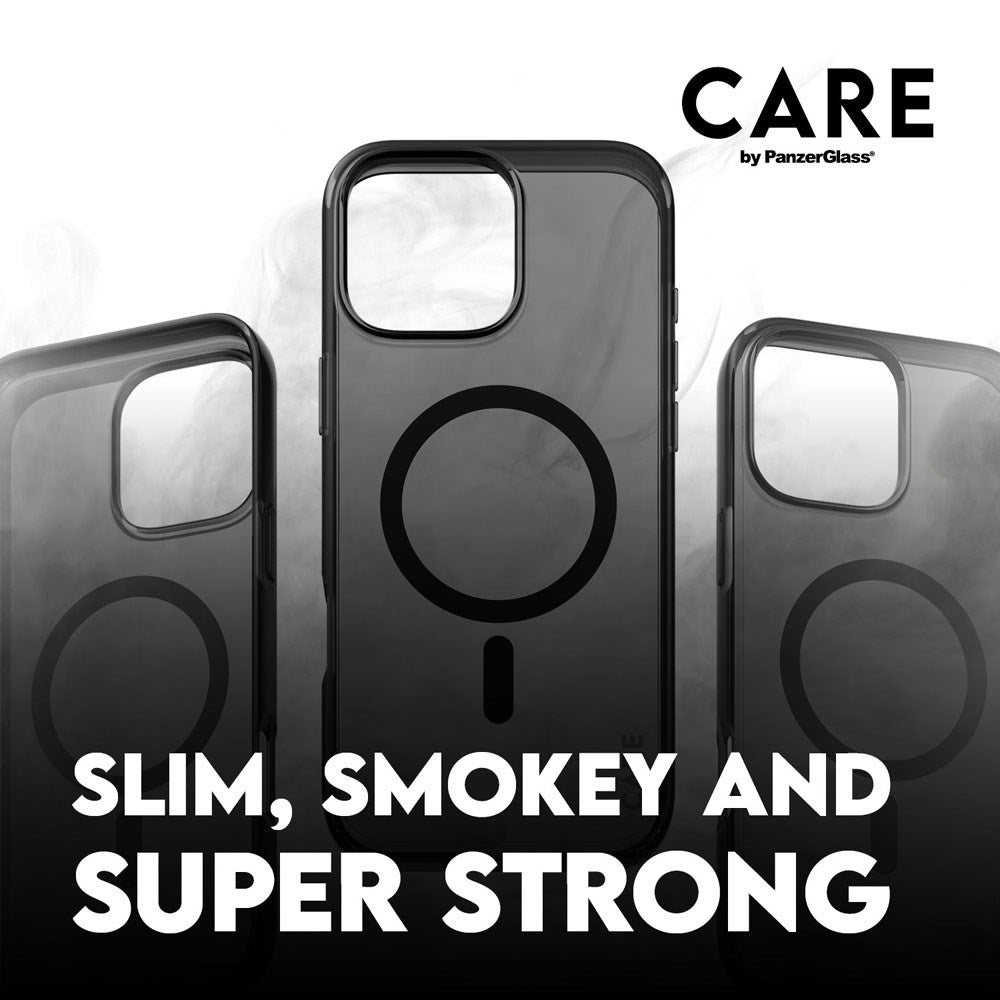 CARE by PanzerGlass iPhone 16 Pro Max FLAGSHIP Urban Combat-deksel - MagSafe-kompatibel - Smokey / Svart