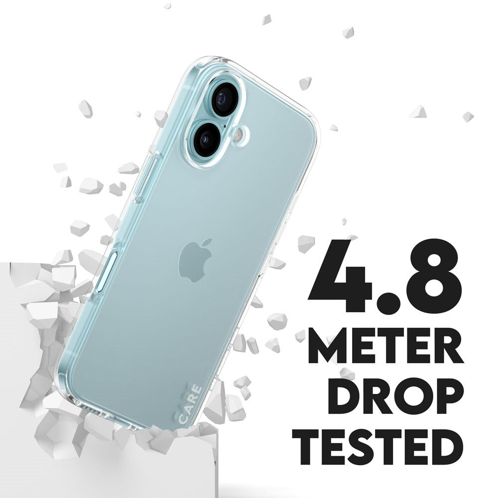 CARE by PanzerGlass iPhone 16 FLAGSHIP Urban Combat-deksel - Gjennomsiktig