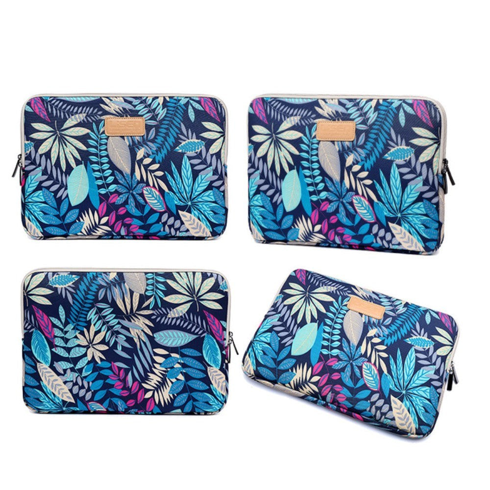 Tech-Protect Lisen Blossom Sleeve for MacBook / PC 13" (34 x 24 cm) - Dark n' Blue