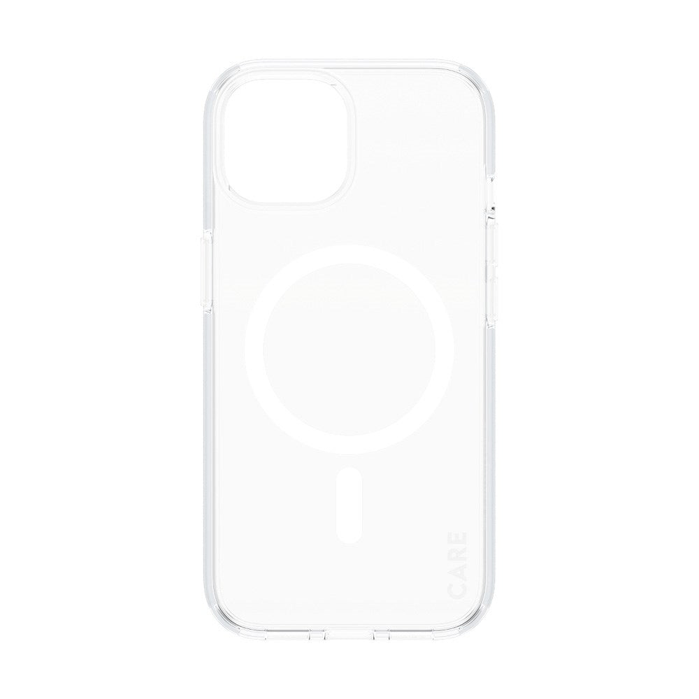 CARE by PanzerGlass iPhone 15 FLAGSHIP Urban Combat Cover - MagSafe Kompatibel - Transparent / White