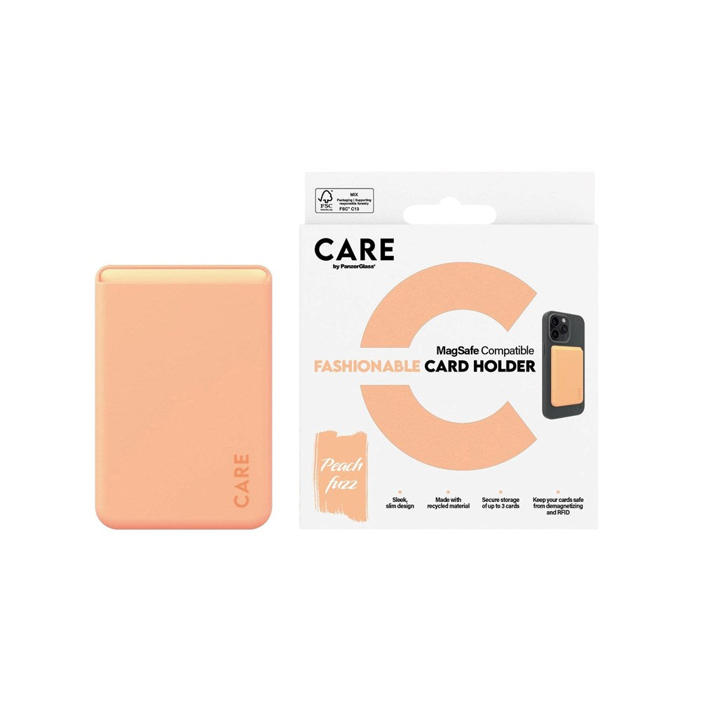 CARE by PanzerGlass Kortholder - Mobil - MagSafe-kompatibel - Oransje