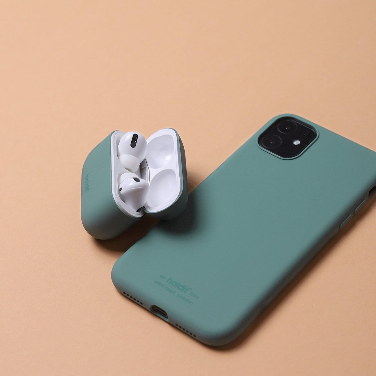 Holdit Nygård Silikonetui For AirPods Pro - Moss Green