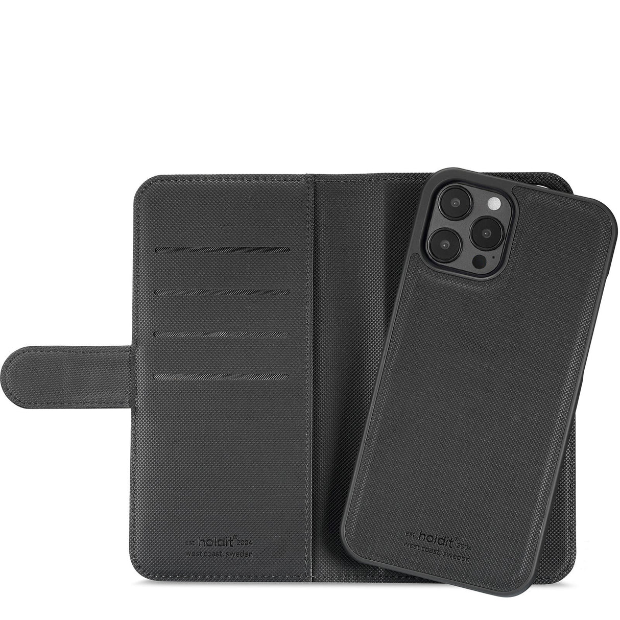 Holdit iPhone 12 Pro Max Wallet Magnet Deksel - Svart