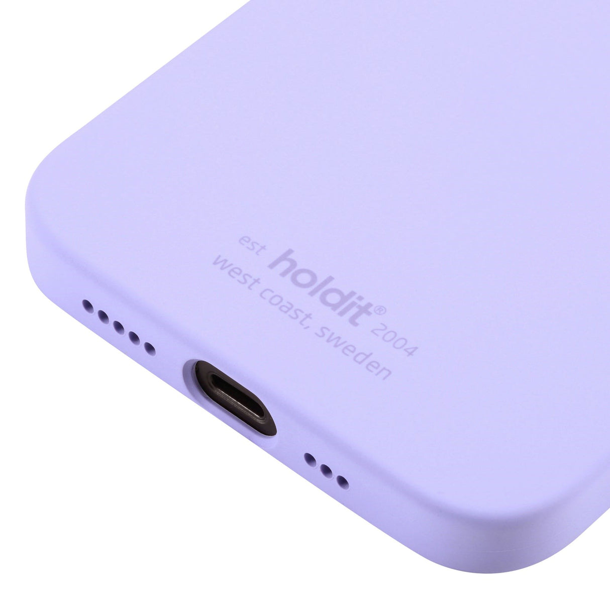Holdit iPhone 12 / 12 Pro Soft Touch Silikone Cover - Lavender