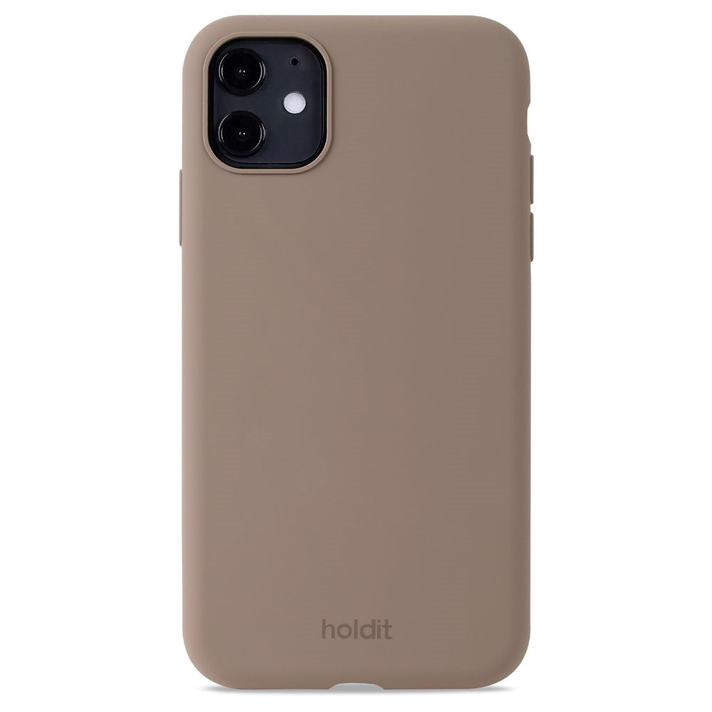 Holdit iPhone 11 Soft Touch Silikondeksel - Mokkabrun