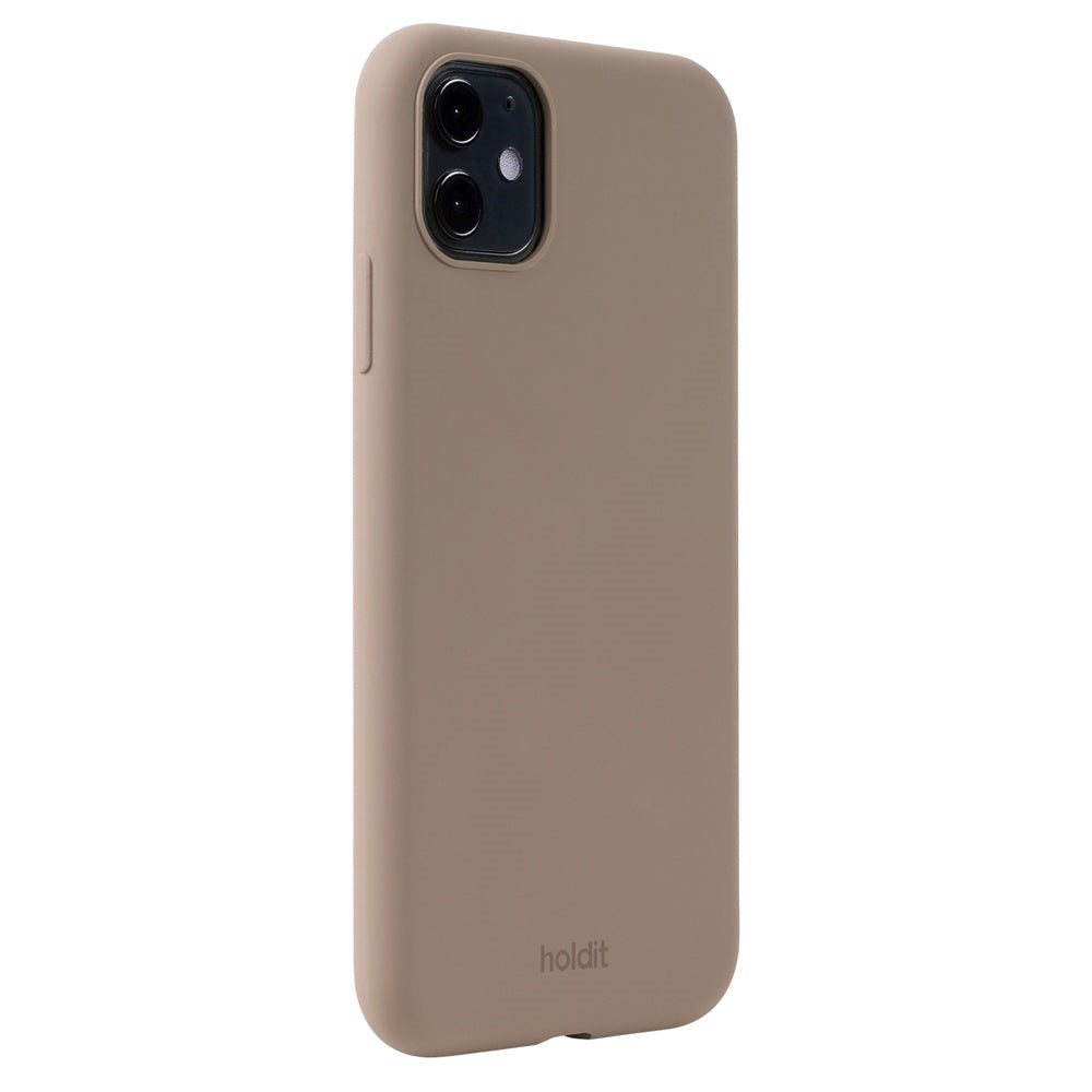 Holdit iPhone 11 Soft Touch Silikondeksel - Mokkabrun