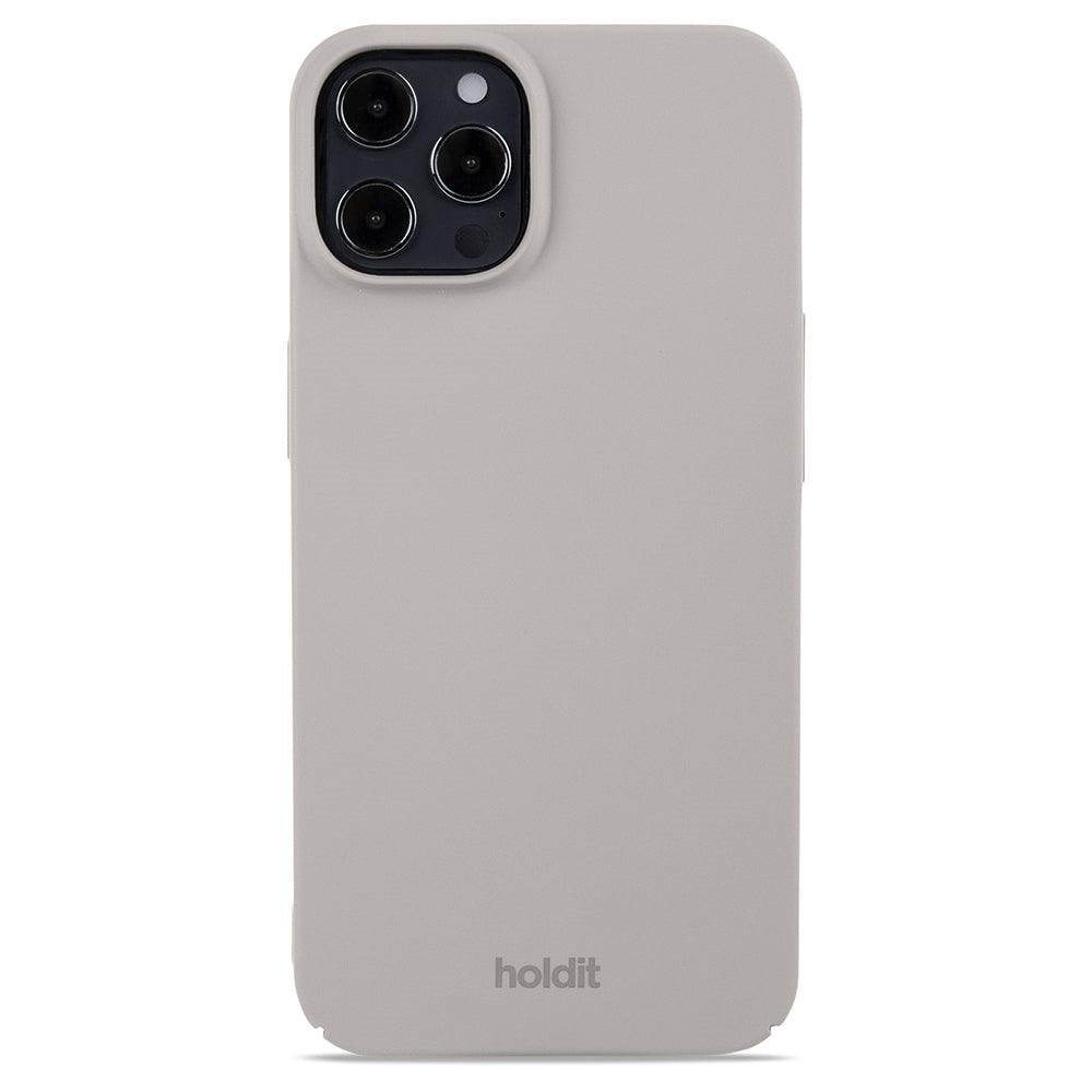 Holdit iPhone 12 / 12 Pro Slim Plastveske - Brun