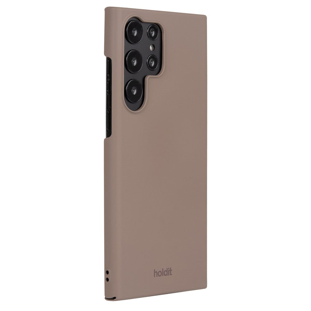 Holdit Samsung Galaxy S23 Ultra Slim Plast Deksel - Mokka Brun