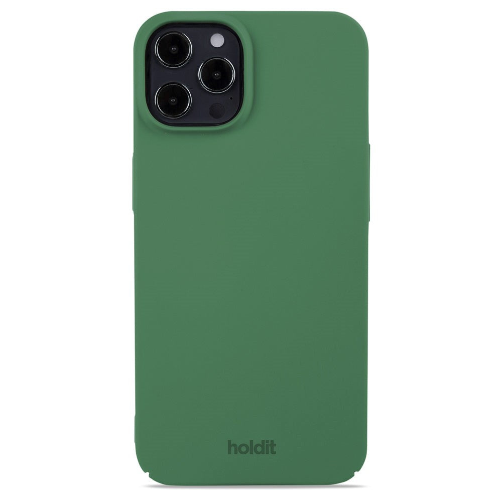 Holdit iPhone 12 / 12 Pro Slim Plastic Deksel - Forest Green