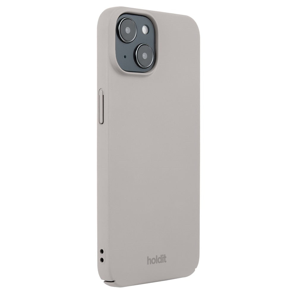Holdit iPhone 15 slim plastdeksel - brun