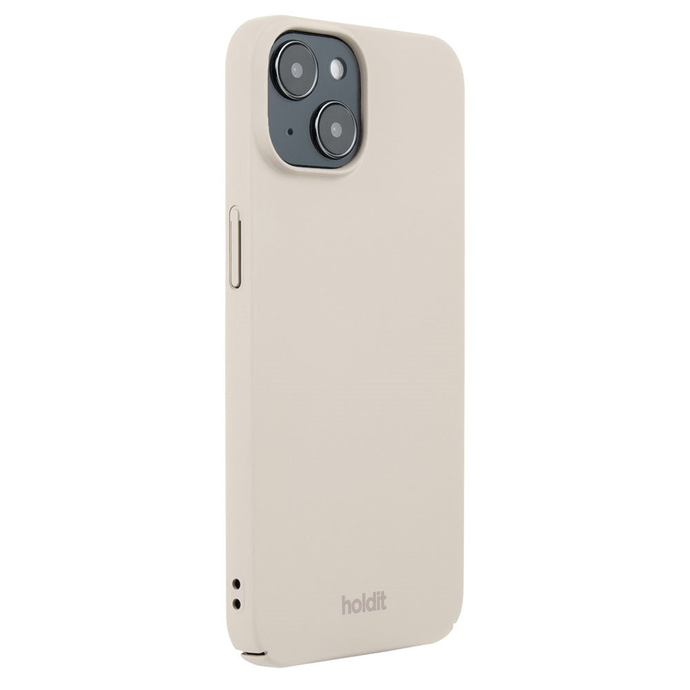 Holdit iPhone 15 Slim Plast Deksel - Lys Beige
