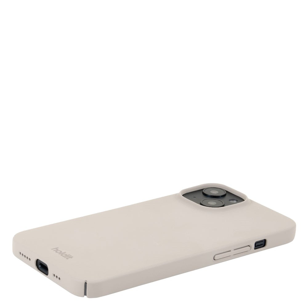 Holdit iPhone 15 Slim Plast Deksel - Lys Beige