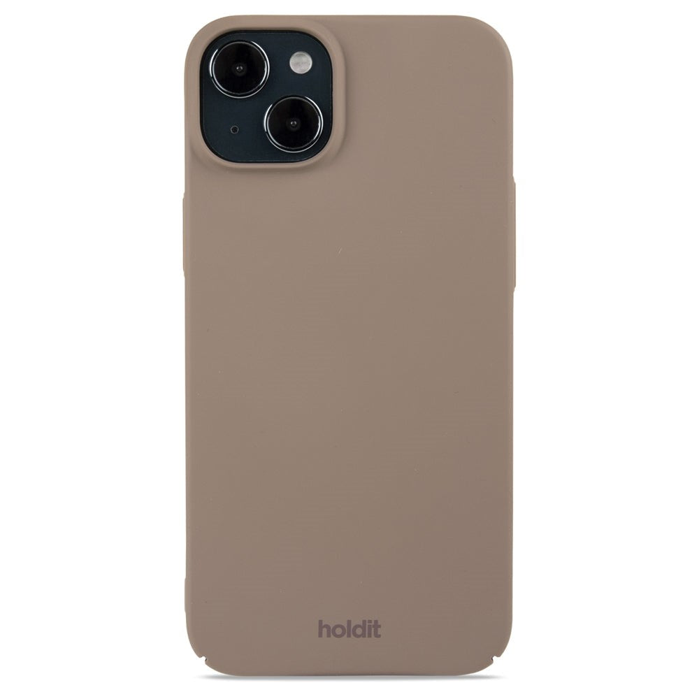 Holdit iPhone 15 Plus Slim Plast Deksel - Mokka Brun