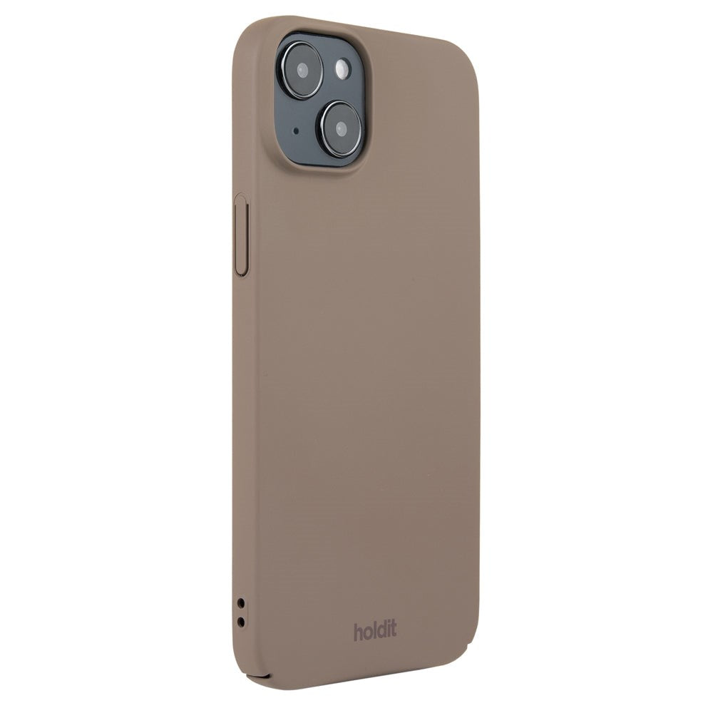 Holdit iPhone 15 Plus Slim Plast Deksel - Mokka Brun