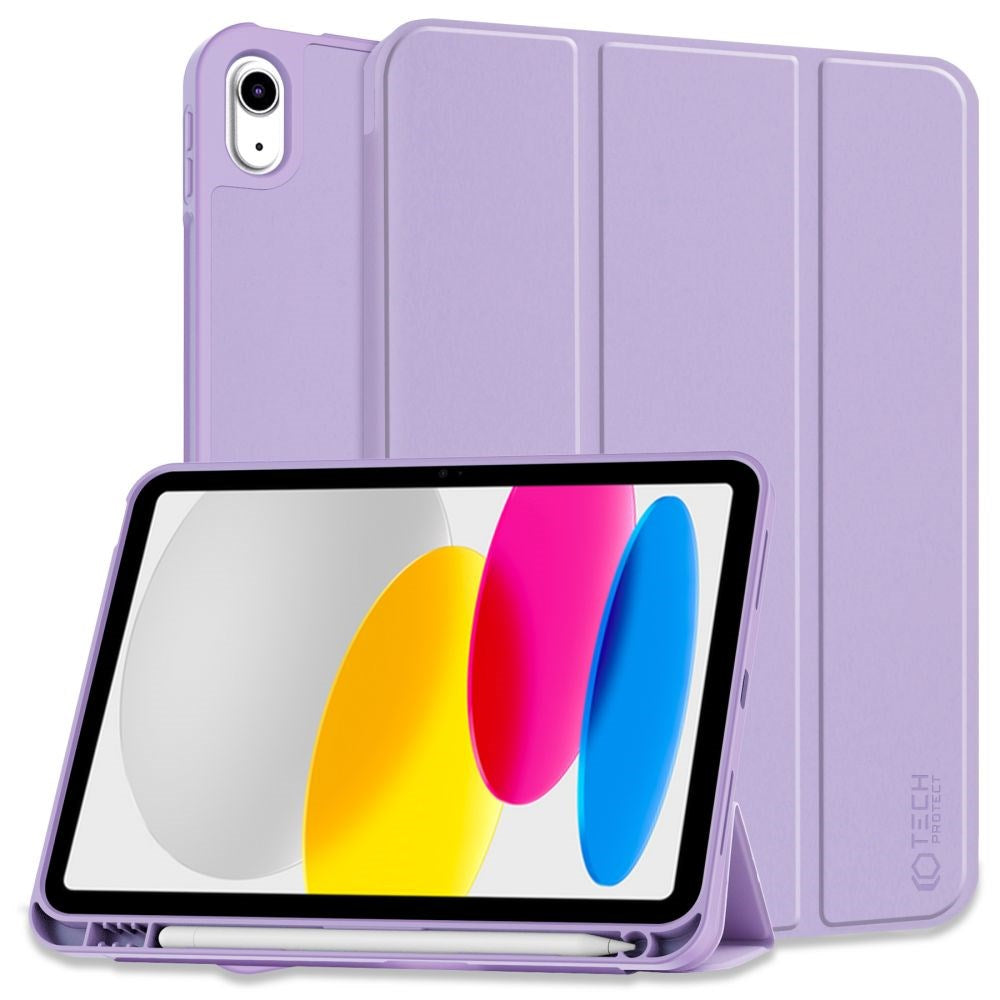 Tech-Protect iPad 11" (2025) / iPad 10,9" (2024/2022) SC-deksel m. Apple blyantholder - lilla