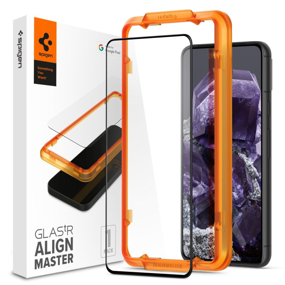Spigen Google Pixel 8 Beskyttelsesglas - Case Friendly - Gennemsigtig