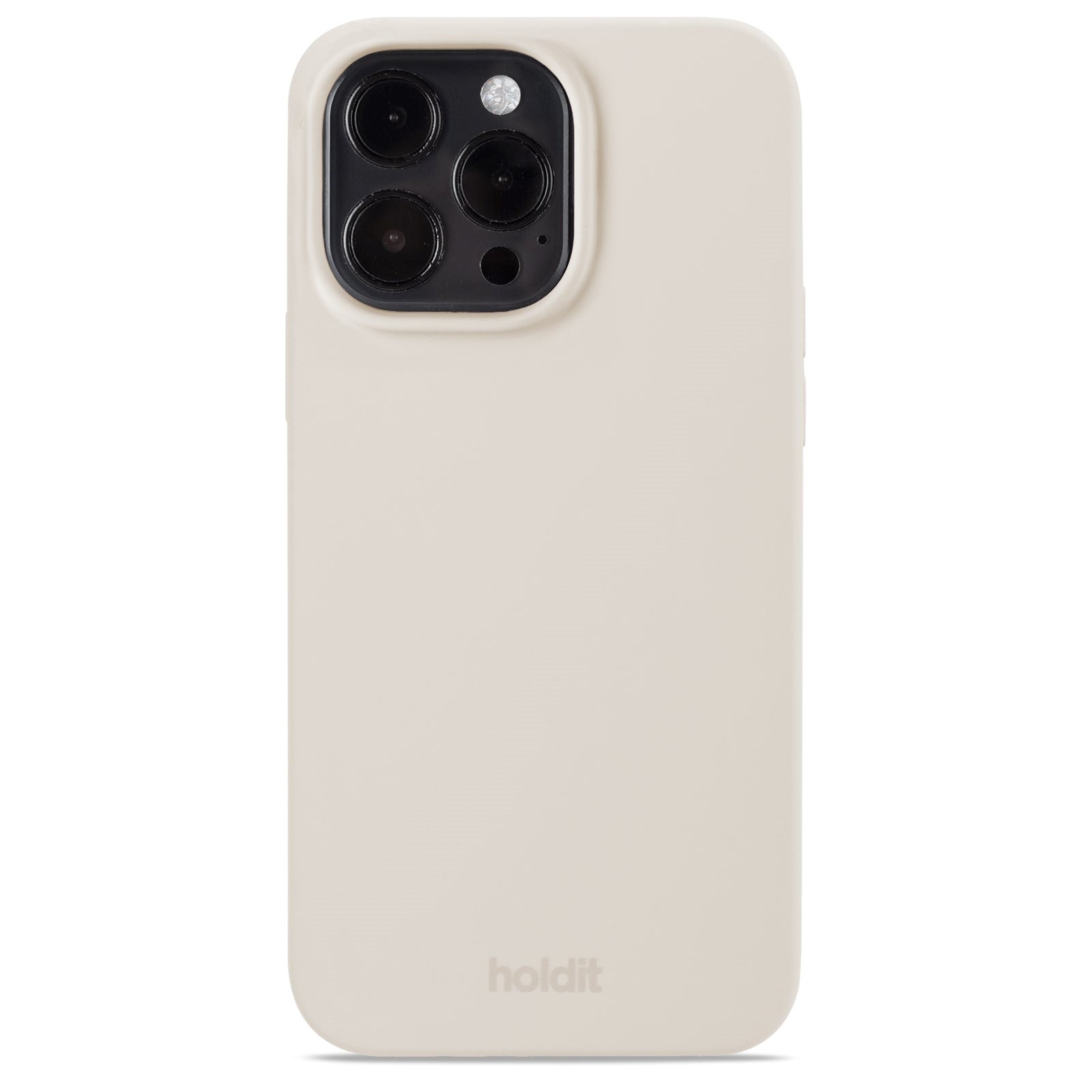 Holdit iPhone 15 Pro Max Soft Touch Silikondeksel - Lys Beige