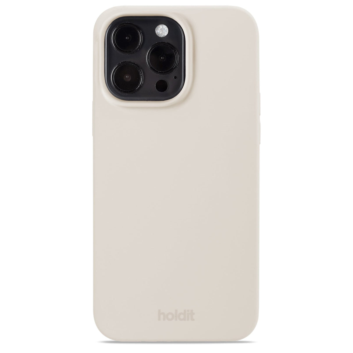 Holdit iPhone 15 Pro Max Soft Touch Silikondeksel - Lys Beige