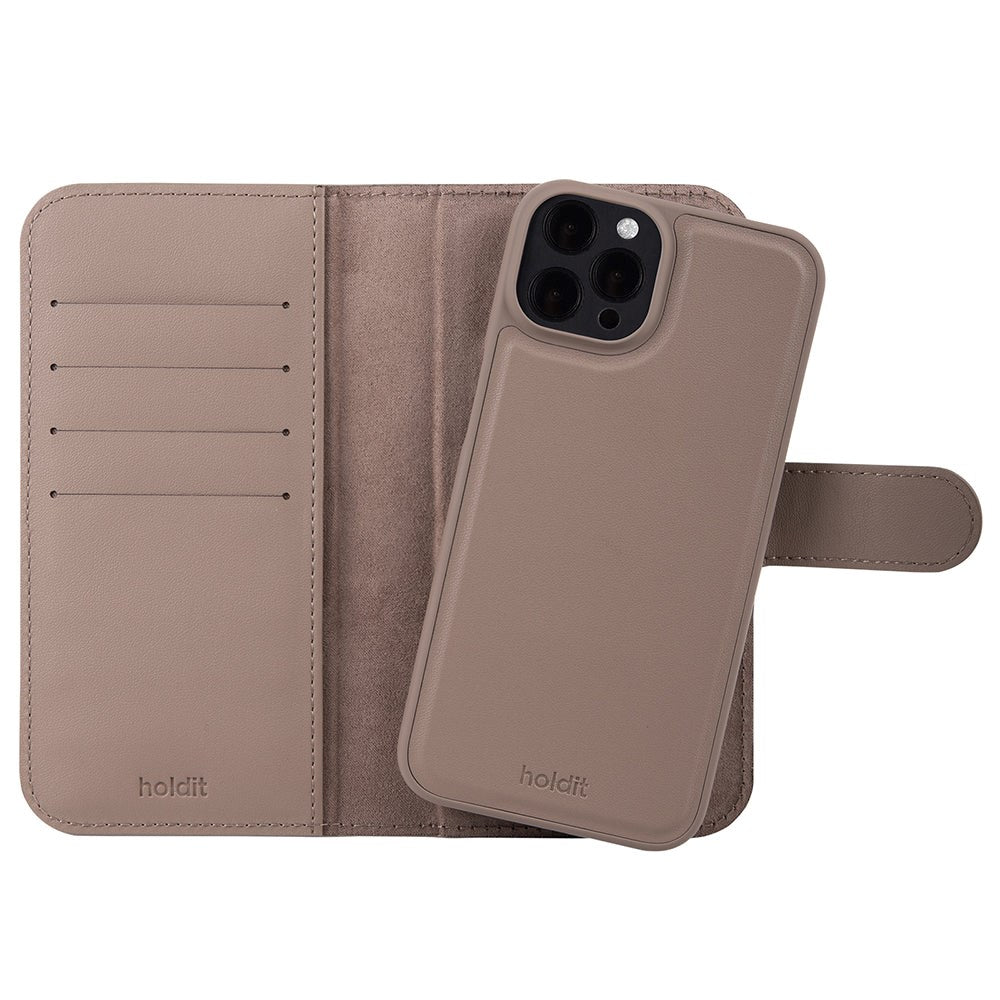 Holdit iPhone 12 / 12 Pro lommebokveske Magnet Plus - Flip Cover - Mocha Brown