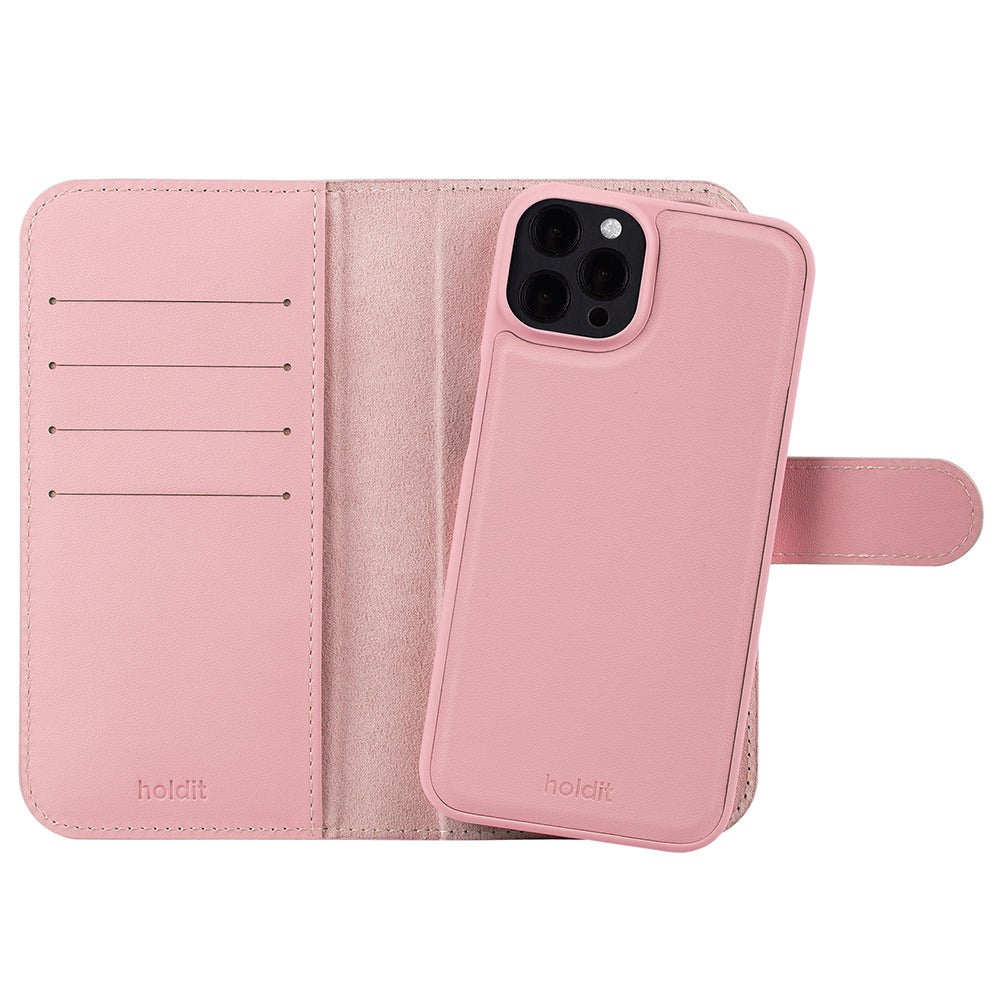 Holdit iPhone 12 / 12 Pro lommebokveske Magnet Plus - Flip Cover - Rosa