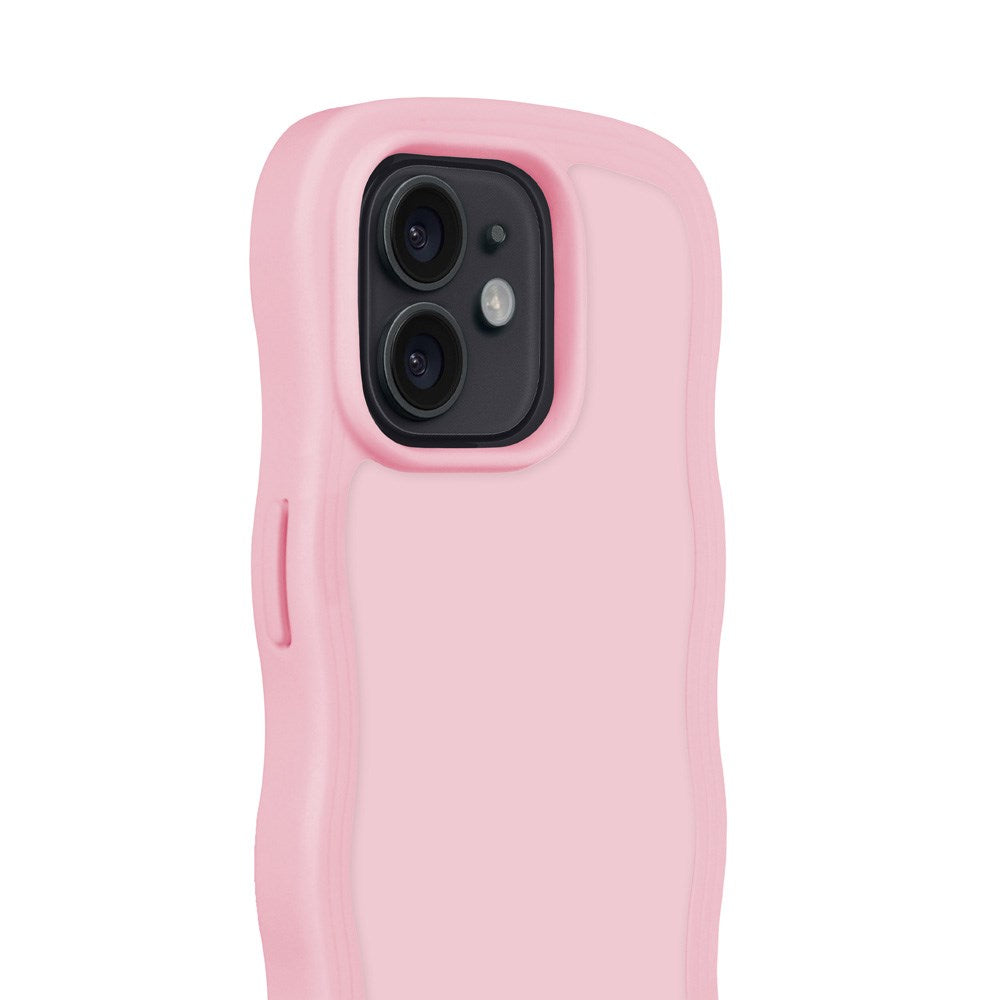 Holdit iPhone 12 / 12 Pro Wavy Deksel - Rosa