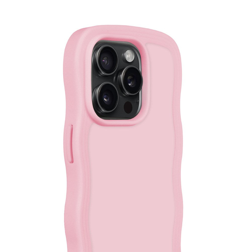 Holdit iPhone 15 Pro Max Wavy Deksel - Rosa