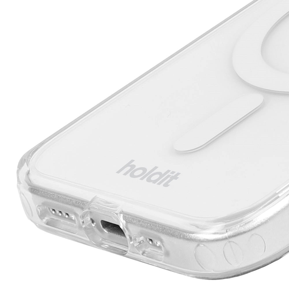 Holdit iPhone 15 Pro MagSafe Deksel - Gjennomsiktig / Hvit