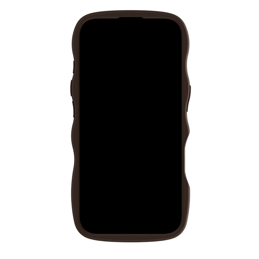 Holdit iPhone 14 Pro Wavy Deksel - Sjokolade / Speil