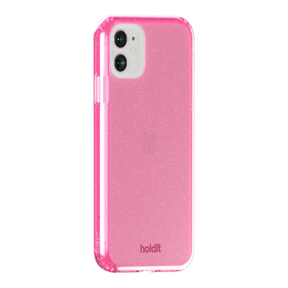 iPhone 11 / XR Holdit Glitter mobildeksel - rosa