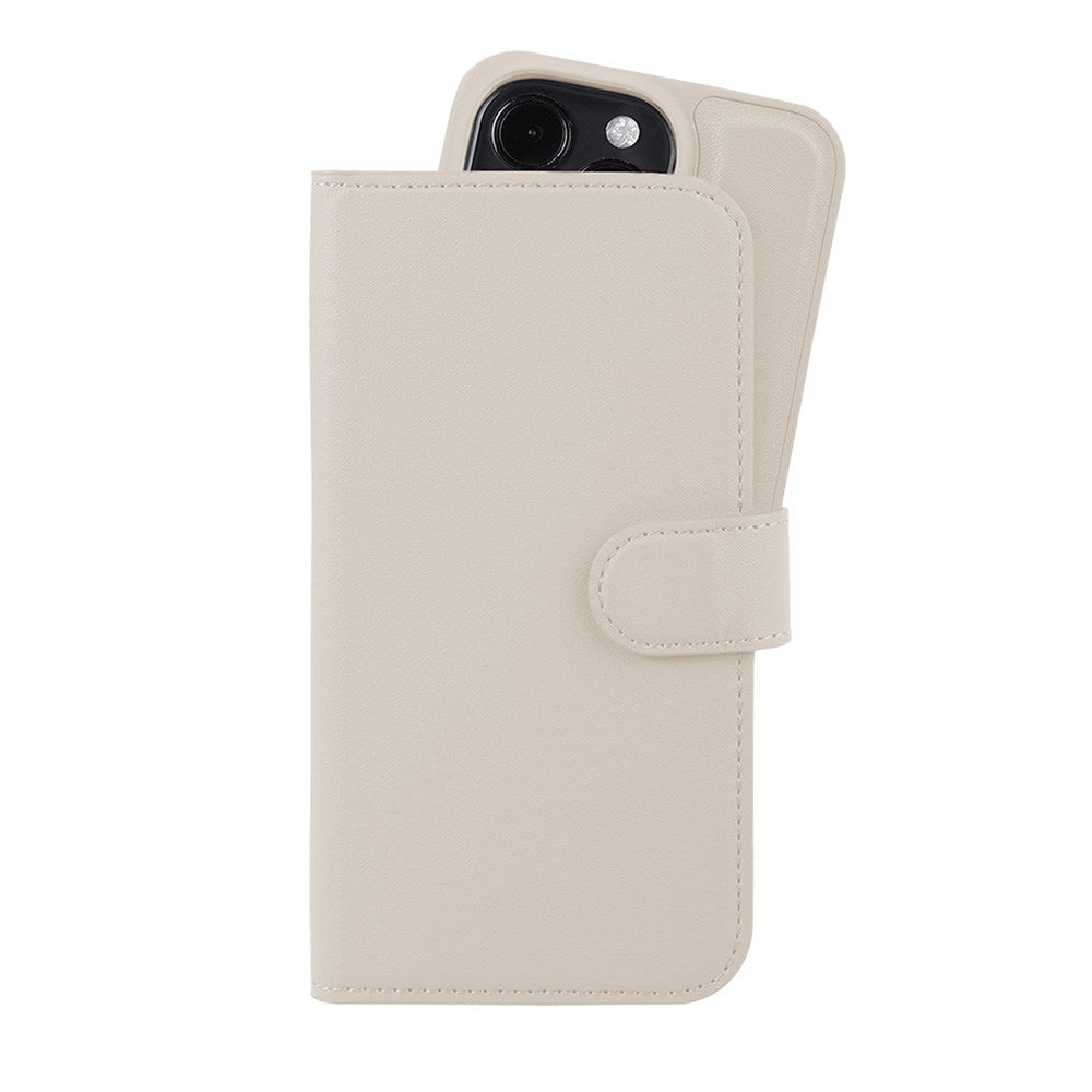 Holdit iPhone 12 / 12 Pro Wallet Magnet Plus-deksel - Beige
